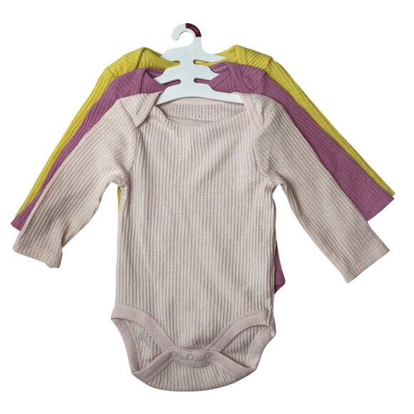 Cloud Island 3-Pack Long-Sleeve Bodysuits For Babies Sz 3-9M-NEW - Picture 1 of 4